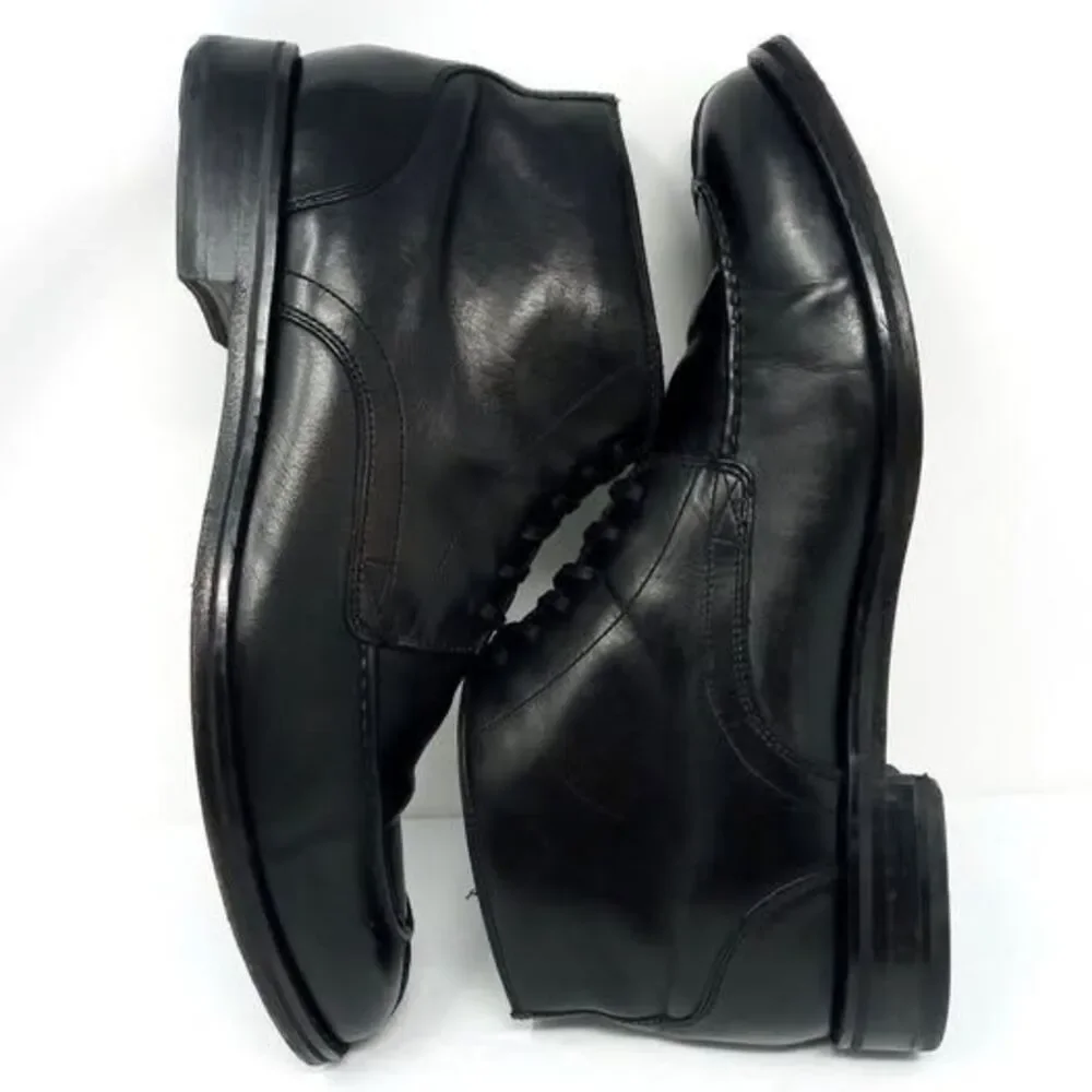 Cole Haan Air Harrison Boots Men’s 10.5 Leather Ankle Black Smart Split Toe City